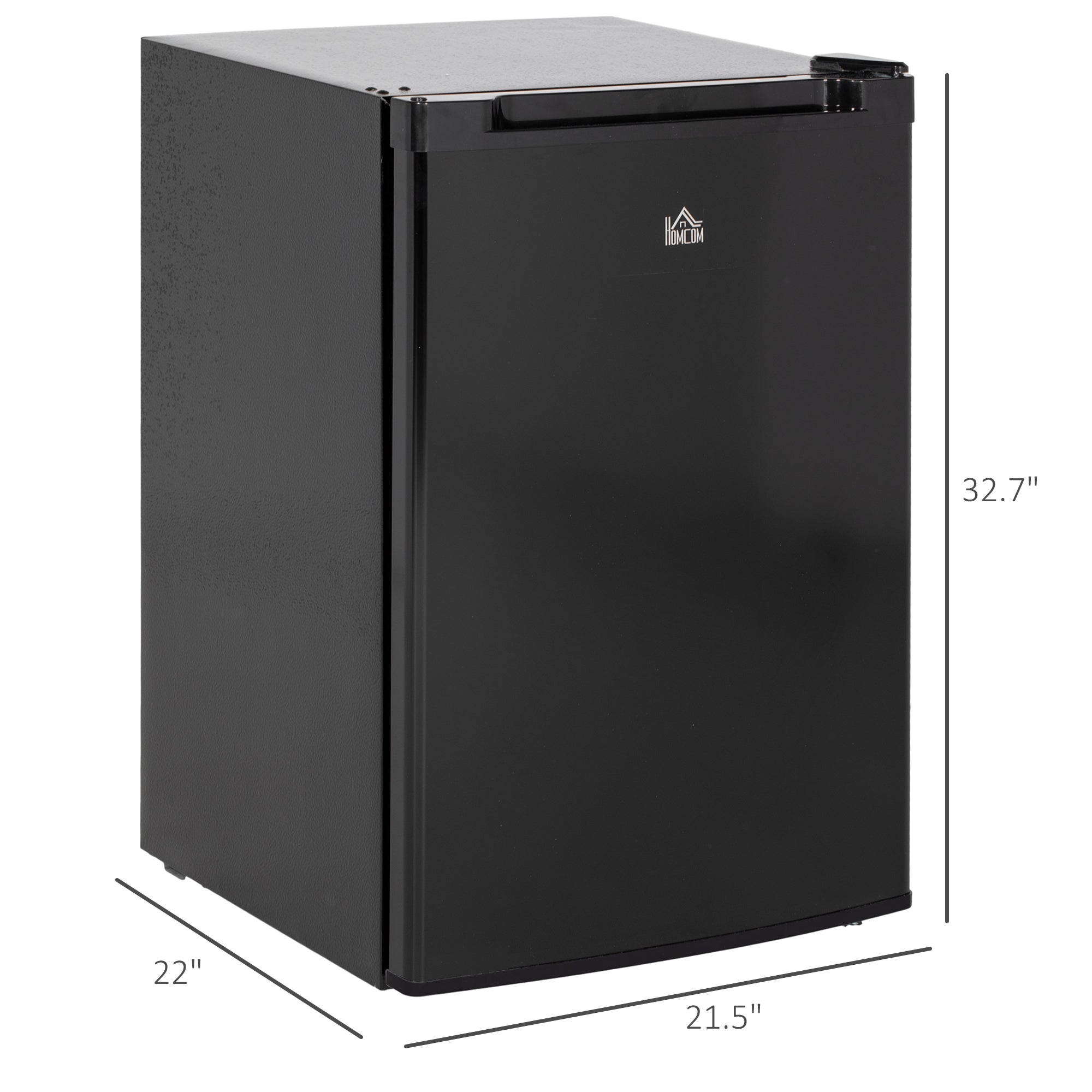 Upright Freezer, 3 Cu Ft Small Freezer with Reversible Single Door, Adjustable Thermostat for Home, Apartment, Black