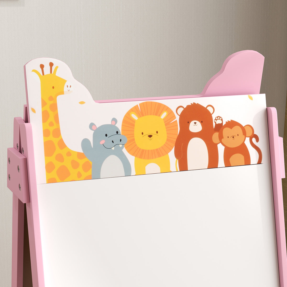 Doubel-Sided Easel for Kids w/ Whiteboard, Chalkboard, Storage Boxes, Blue