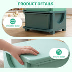 3 Tier Kids Storage Unit, Toy Organizers and Storage with 3 Drawer for Bedroom Nursery Living Room for Boys Girls Green