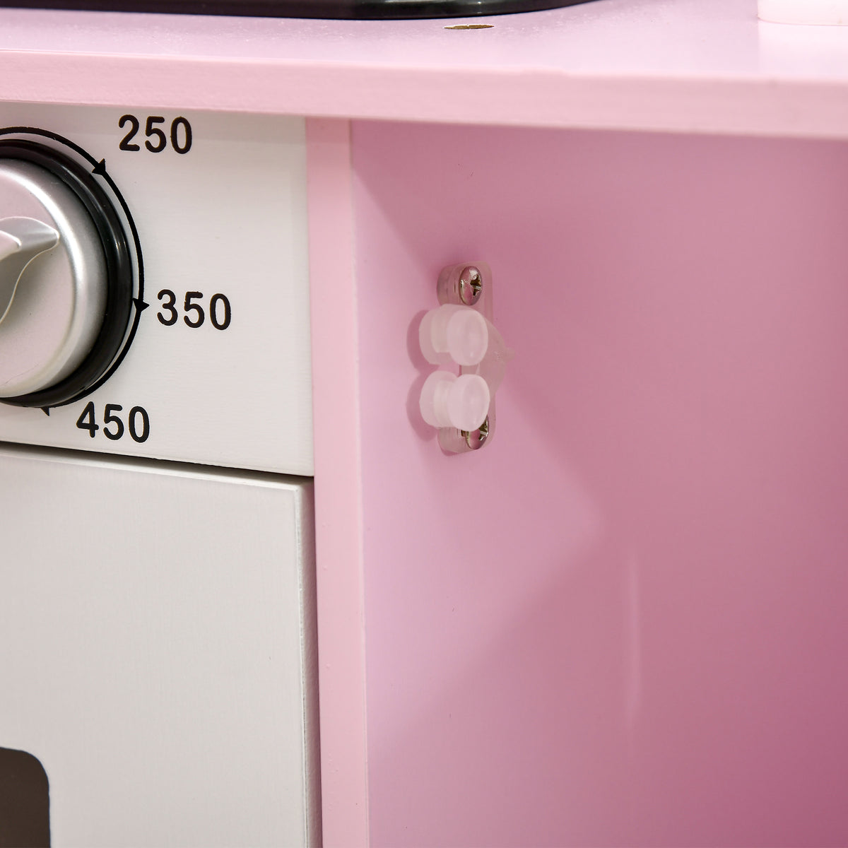Pretend Play Kitchen with Sound Effects and Stove Lights, Kids Kitchen Playset with Storage, Water Dispenser Preschool & Kindergarten Gift for 3-6 Years Old, Pink