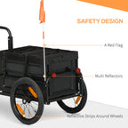 Trailer for Bike, Bicycle Cargo Trailer with Removable Storage Box, No Bottom