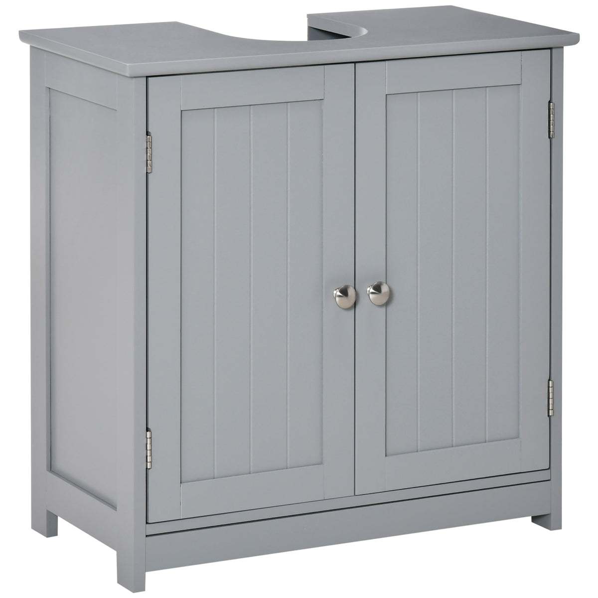 Bathroom Vanities, Bathroom Sink Cabinets with U-Shape Cut-Out and Adjustable Internal Shelf, Gray
