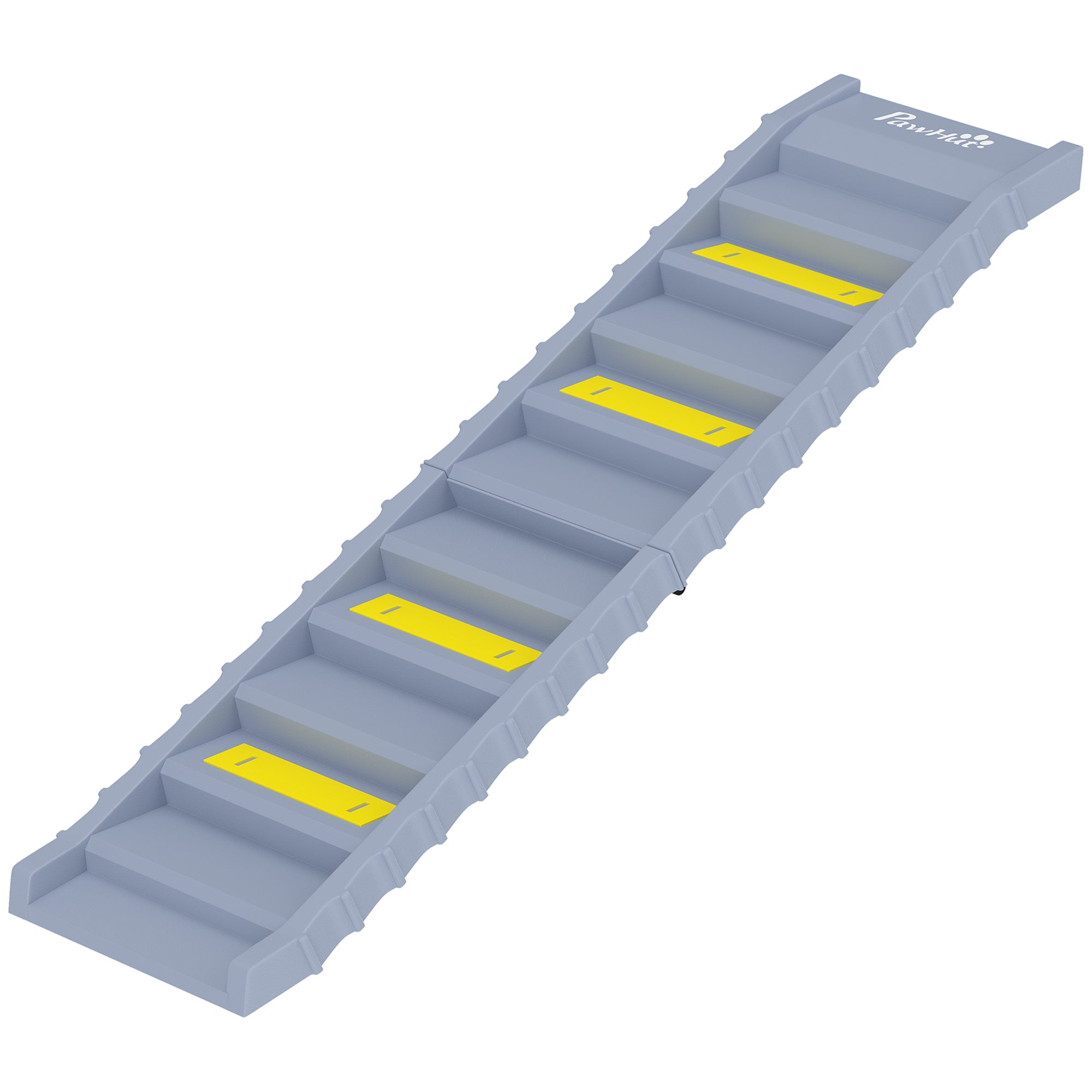Dog Stairs for Car Truck SUV, Foldable Dog Ramp for Large Medium Small Dogs, Gray
