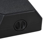 Umbrella Stand Fitting 2" Poles and Steel Base with 4 Fillable Plastic Weights, 4 Gal. Capacity Each - Black