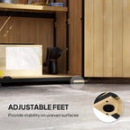 Wood Storage Shed, Outdoor Garden Shed with Asphalt Roof, 2 Shelves, Lockable Doors and Adjustable Feet, Natural
