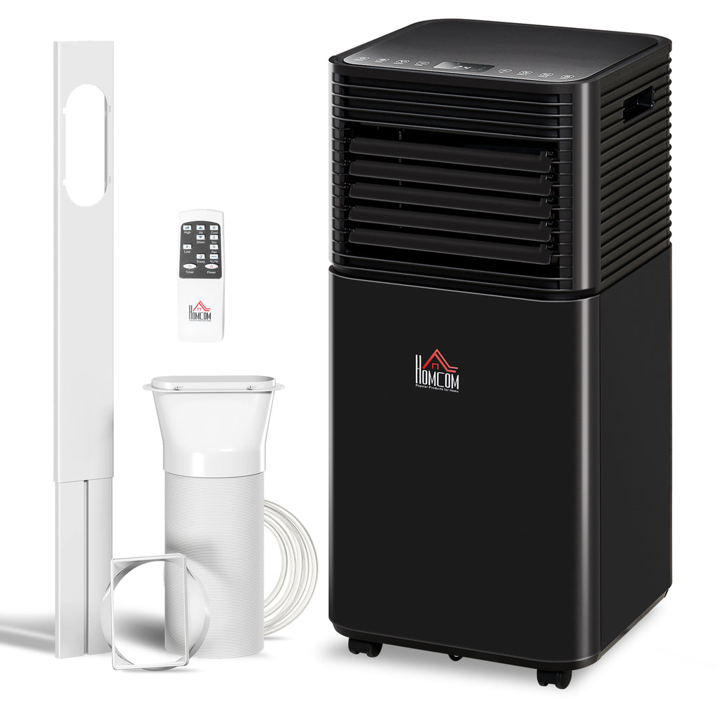 10000 BTU Portable Air Conditioner with Dehumidifier, Cooling Fan, Sleep, Remote, 24H Timer, Auto Off, Black