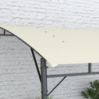 10' x 13' Outdoor Pergola Gazebo, Garden Sun Shade Shelter with Metal Frame for Porch, Patio, Deck, Backyard, Cream