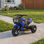 6V Kids Motorcycle, Battery-Operated Mini Electric Motorbike with Forward/Reverse Switch, Horn, Blue
