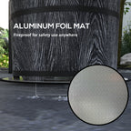 Smokeless Fire Pit, Portable Camping Bonfire Stove with Mat for Backyard, Patio, Picnic, Magnesium Oxide, Black